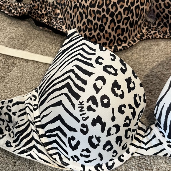 PINK Victoria Secret Animal Print Push Up Bra - Picture 2 of 6